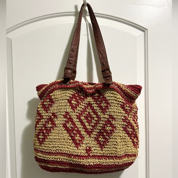 A Point Etc Handbags - A Point Etc Tampico Bag Woven Basket Style